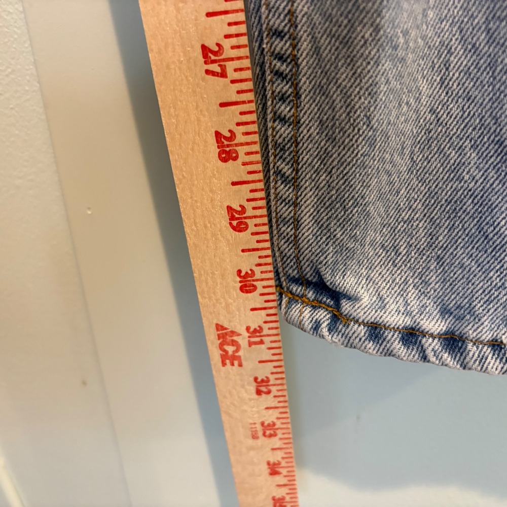 Vintage 1998 Levi's 512 Jeans Women's 12 29x31 USA Made Light Wash Slim Straight - Picture 12 of 16